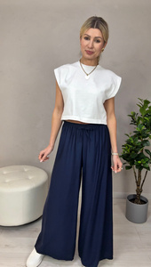 SPODNIE OVER - GRANATOWY