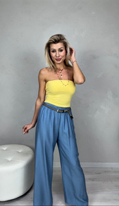 SPODNIE BARI - JEANSOWY