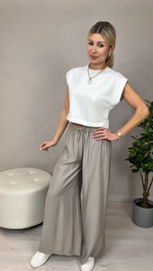 SPODNIE OVER - SZARY