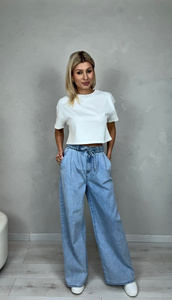 SPODNIE SARA - JEANSOWY